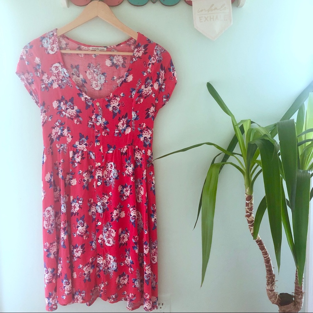 Button-down babydoll dress